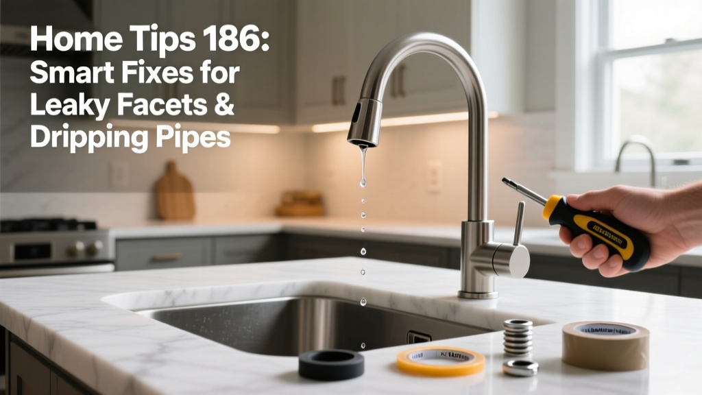 Home Tips 186: Smart Fixes for Leaky Faucets & Dripping Pipes