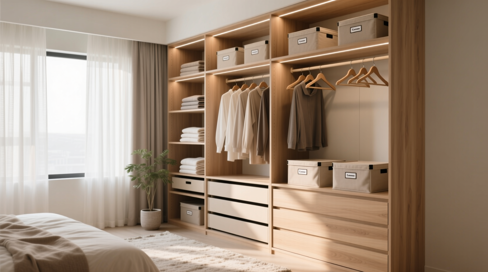 at home closet organizer