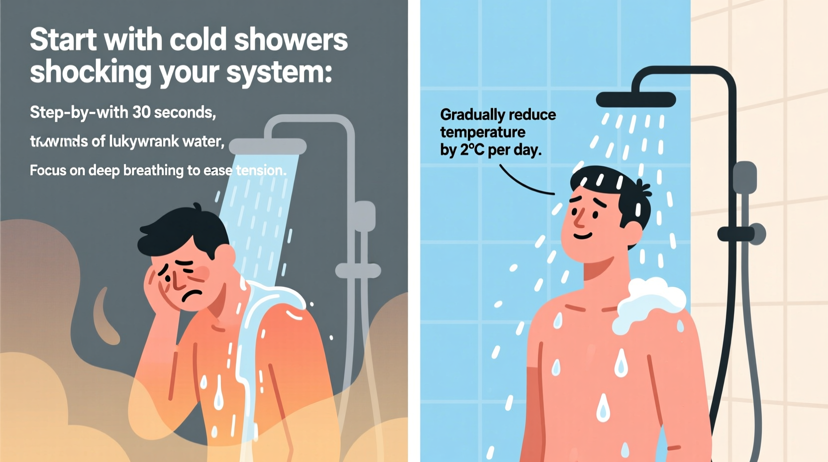 how to transition to cold showers without shocking your system