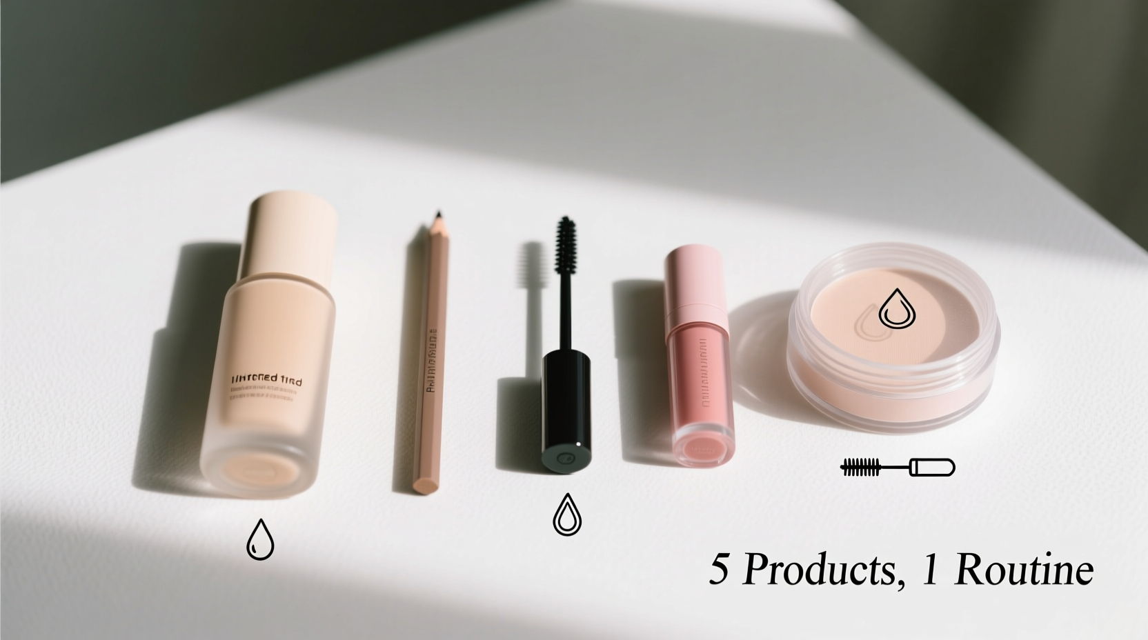 how to build a minimalist makeup routine with 5 products