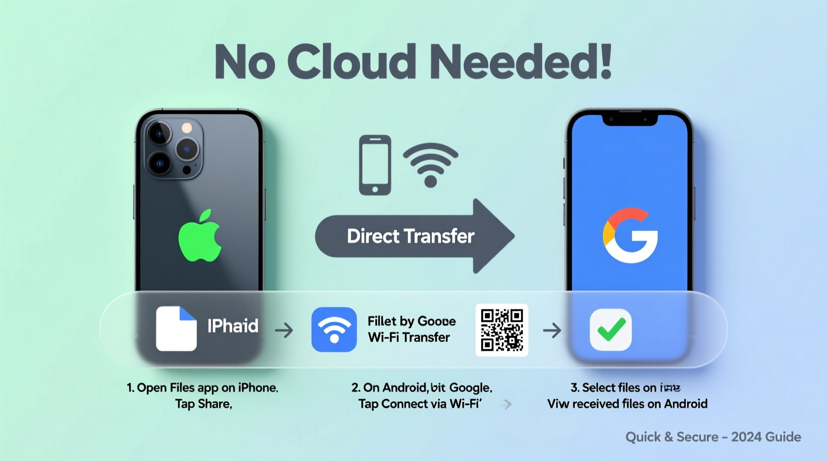 how to quickly transfer files between iphone and android without cloud