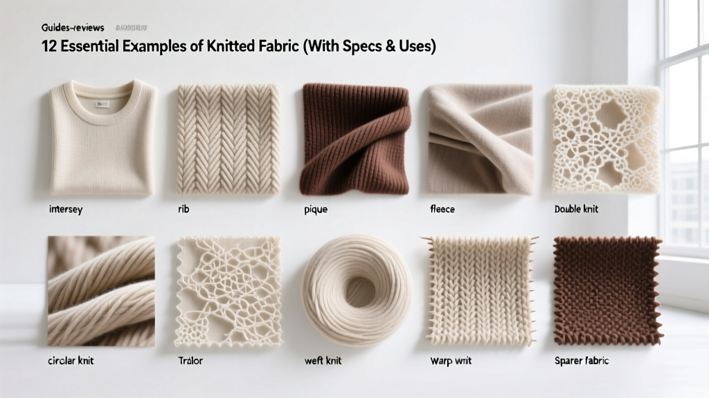 12 Essential Examples of Knitted Fabric (With Specs & Uses)