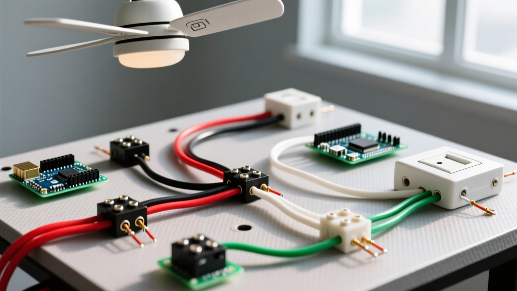 Complete Wiring Diagram for Ceiling Fan and Light Switch Setup
