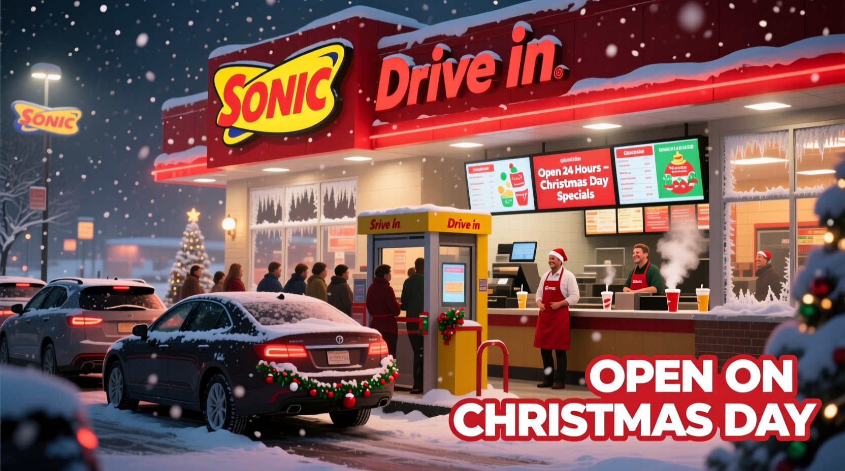 is sonic drive in open on christmas day