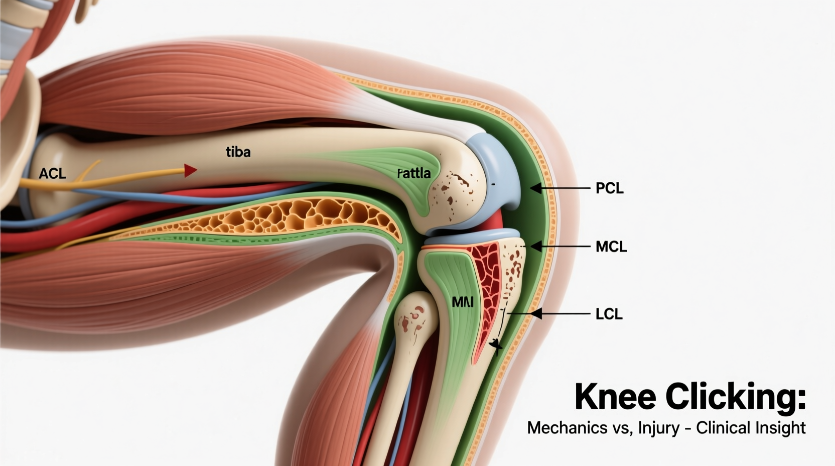 why does my knee click when i squat mechanics vs injury
