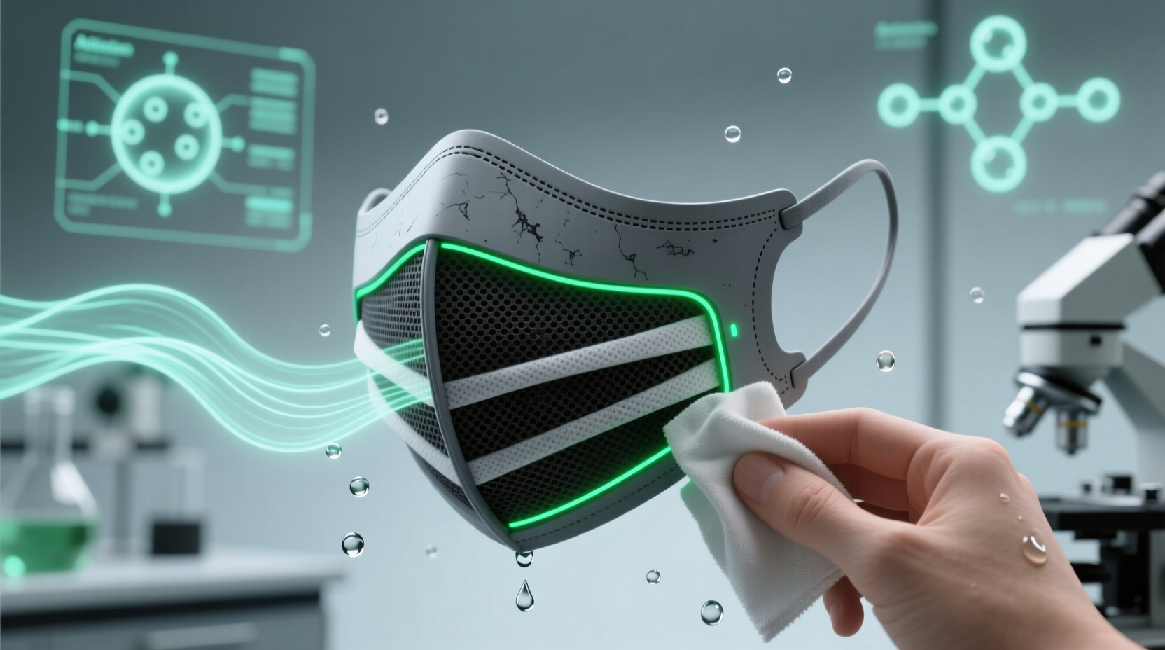 how to wash carbon face mask filters safely