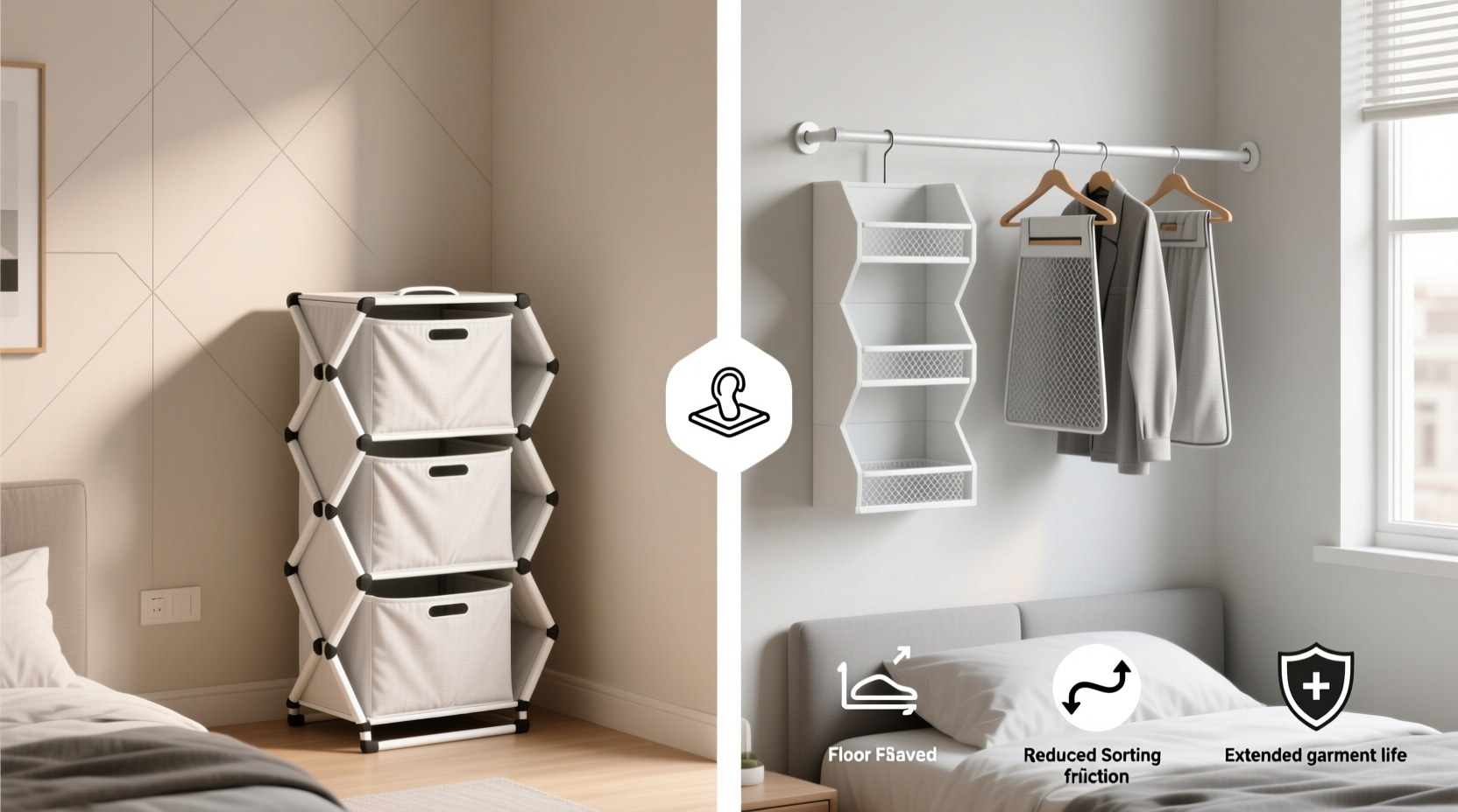 collapsible sorter vs hanging organizer which wins for closets
