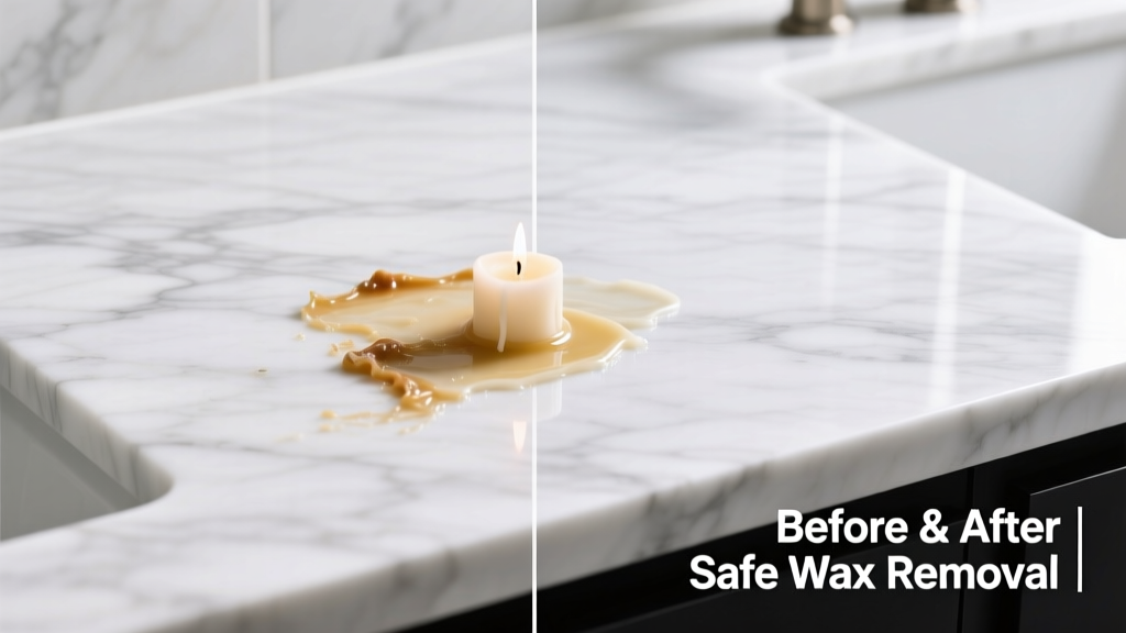 How to Remove Candle Wax from Marble Safely