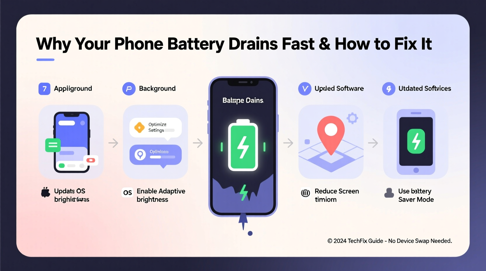 why does my phone battery drain so fast and how to fix it without changing devices