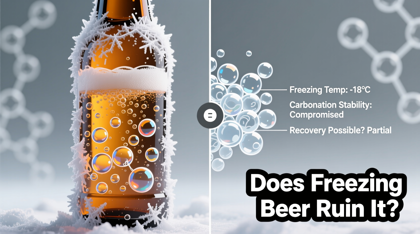 does freezing beer change its taste or ruin the carbonation forever
