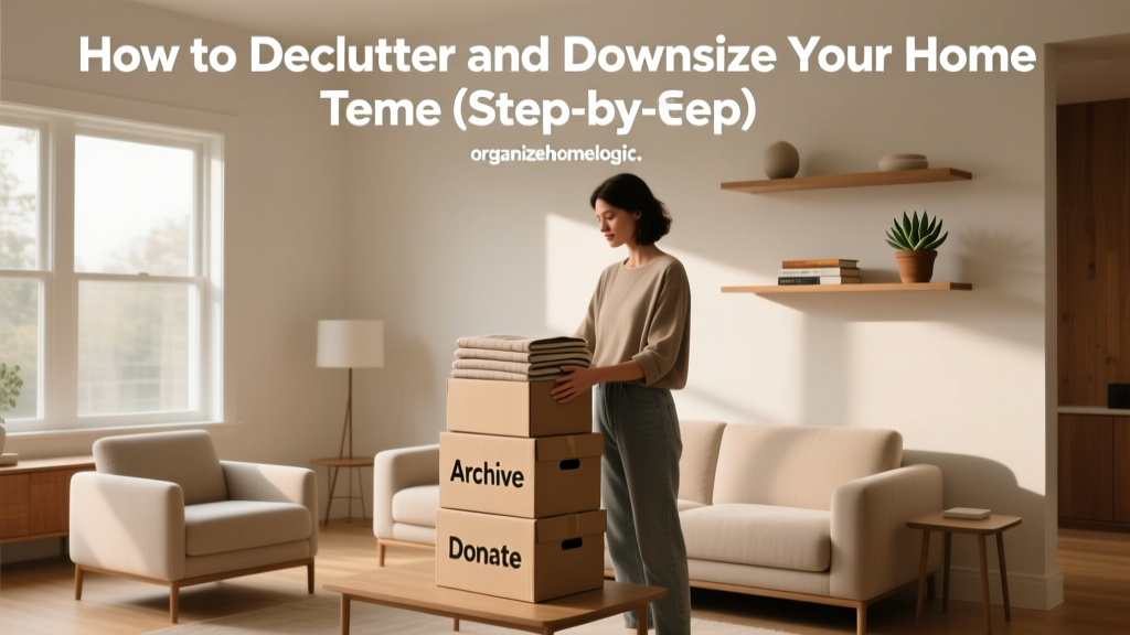 How to Declutter and Downsize Your Home (Step-by-Step)