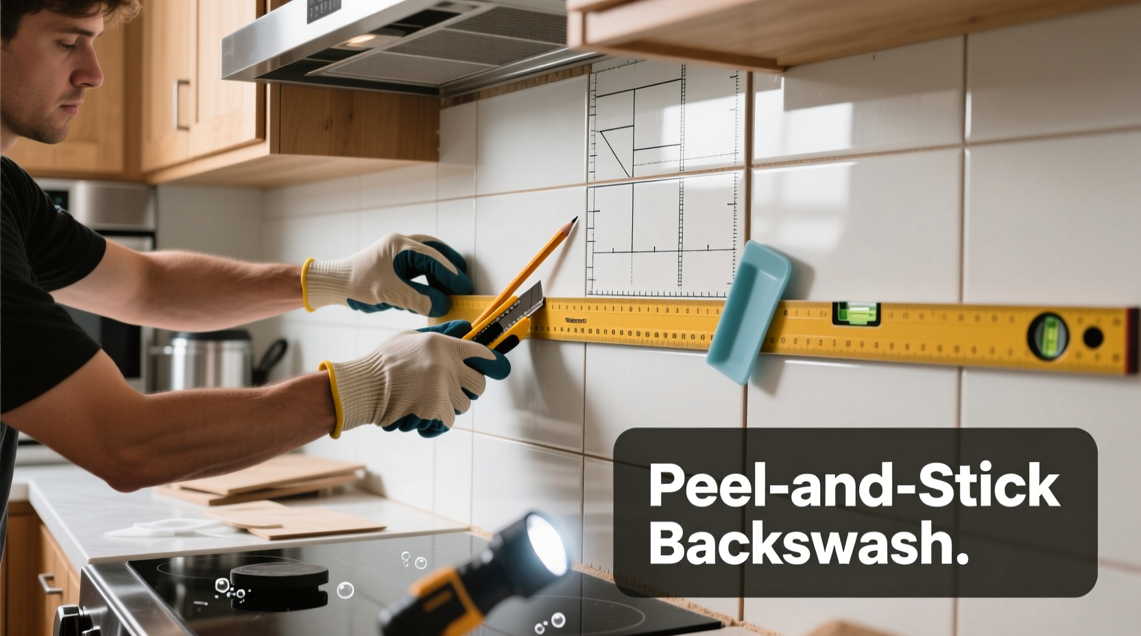step by step guide to installing peel and stick backsplash tiles like a pro