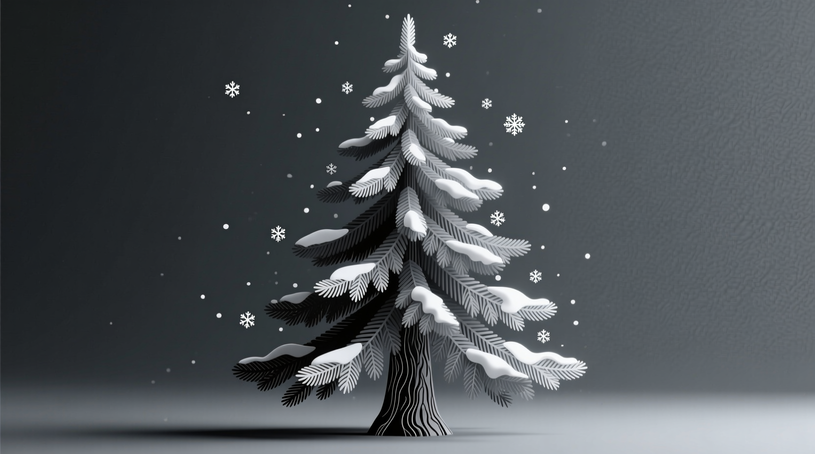 how to create a monochromatic christmas tree using different textures and shades