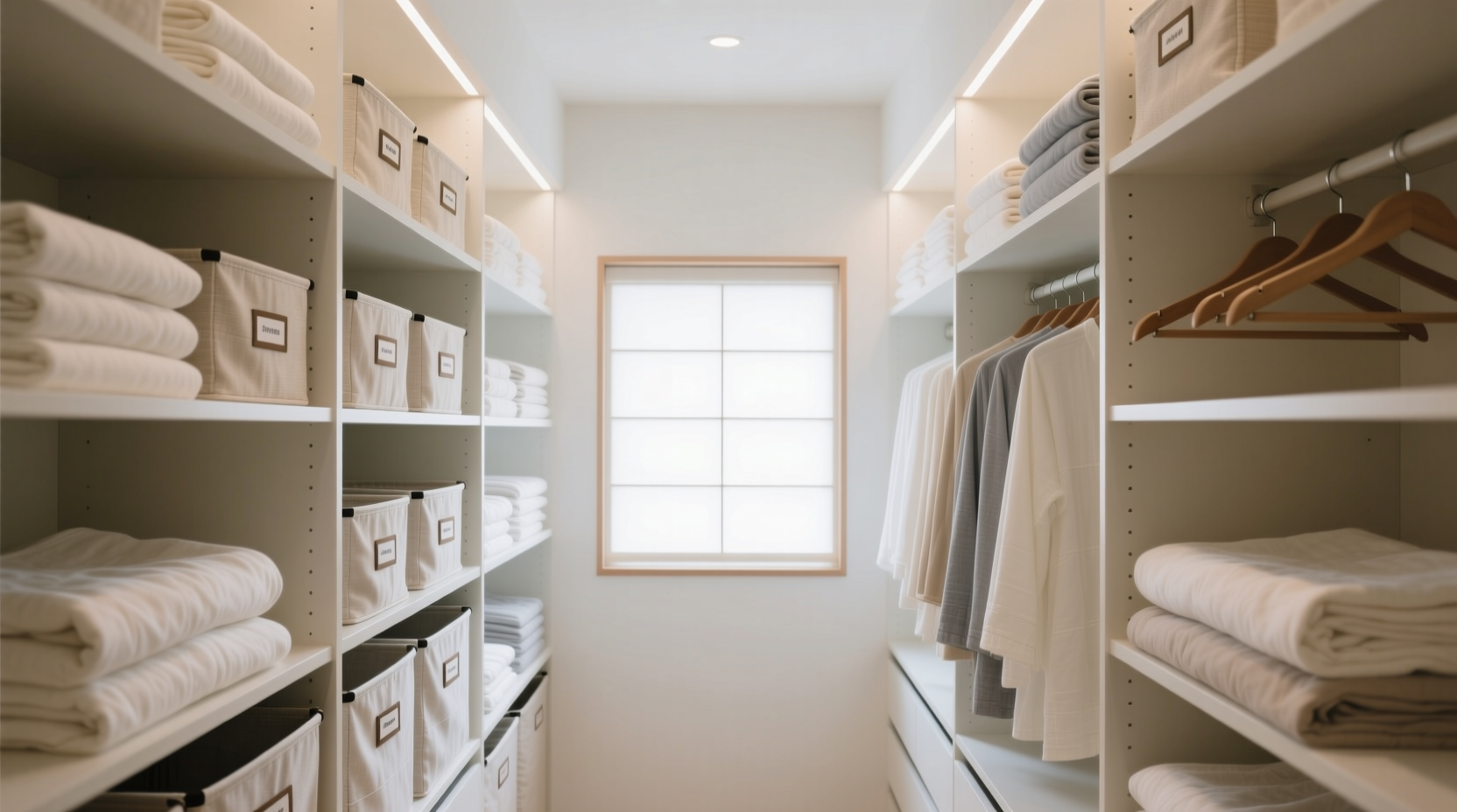 small linen closet organization