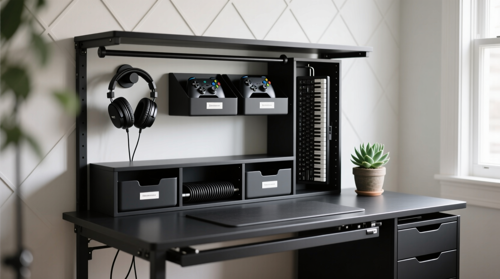 closet organization tips repurpose a gaming desk