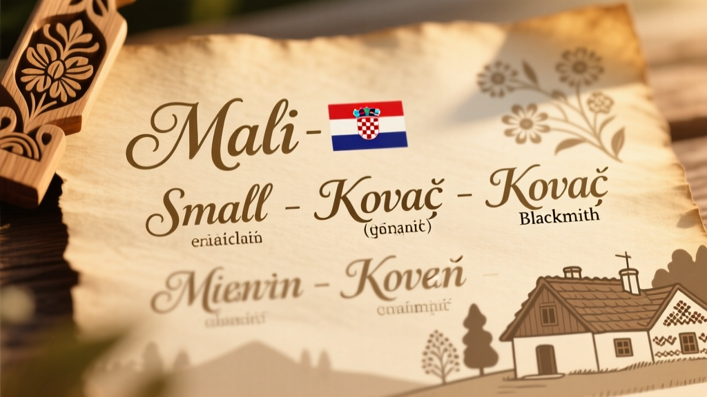 Common Croatian Surnames: Origins, Meanings, and Cultural Significance