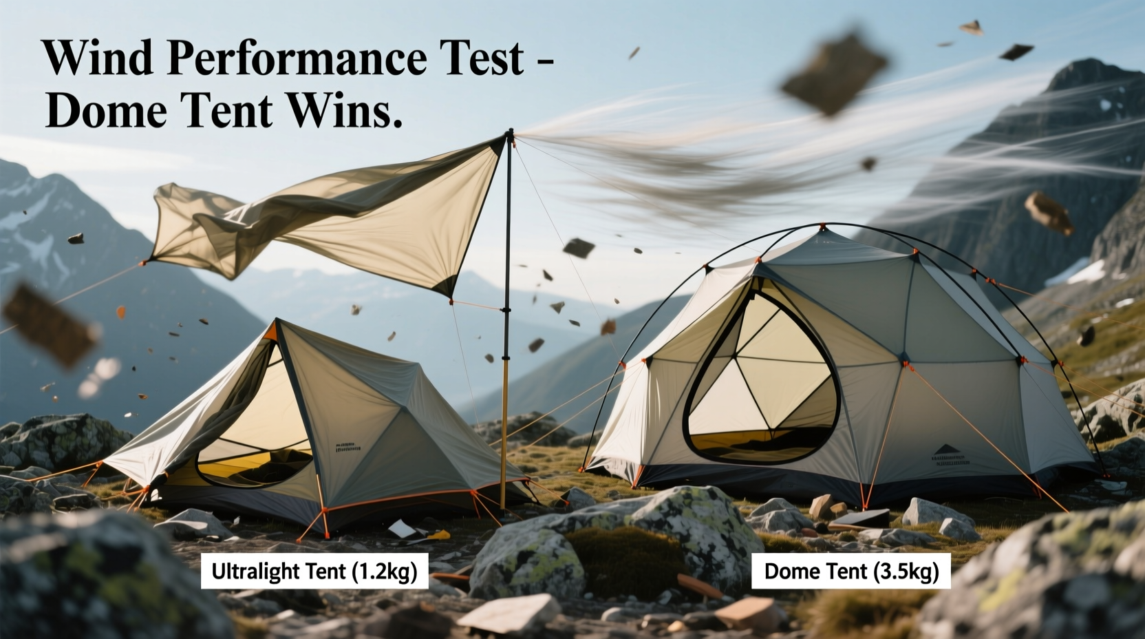 ultralight tent vs dome tent which performs better in wind