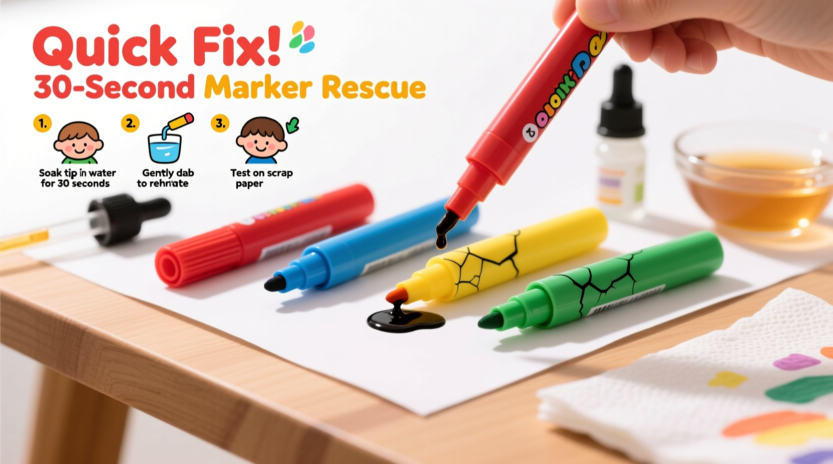 how to revive dried out markers for kids art projects fast fix