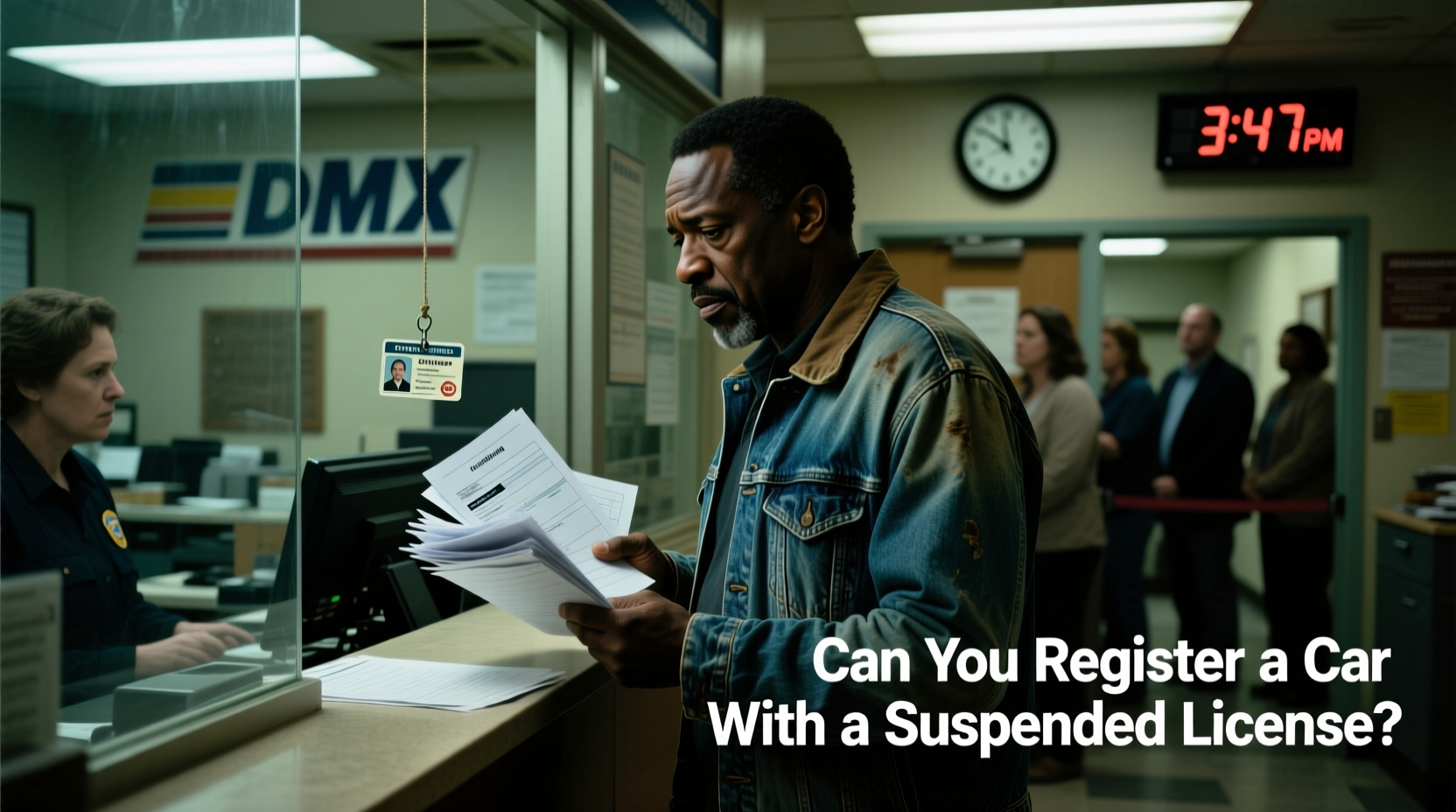 can you register car with suspended license
