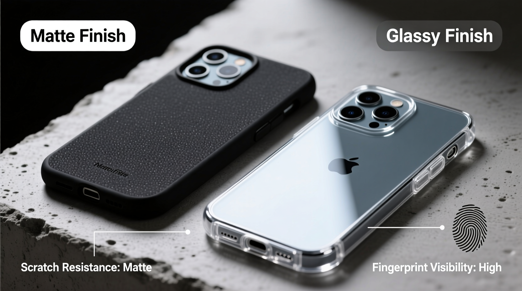 why do people prefer matte over glossy phone cases and which protects better