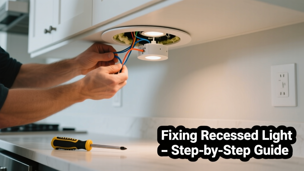 Fixing a Recessed Light Falling in the Kitchen