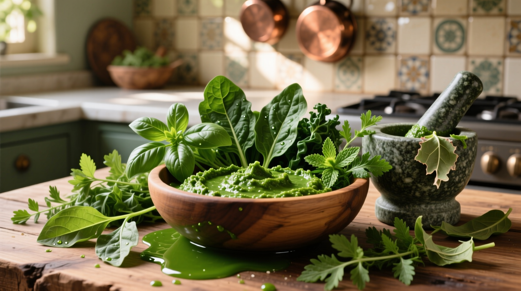 make green pesto from just about anything with these ra