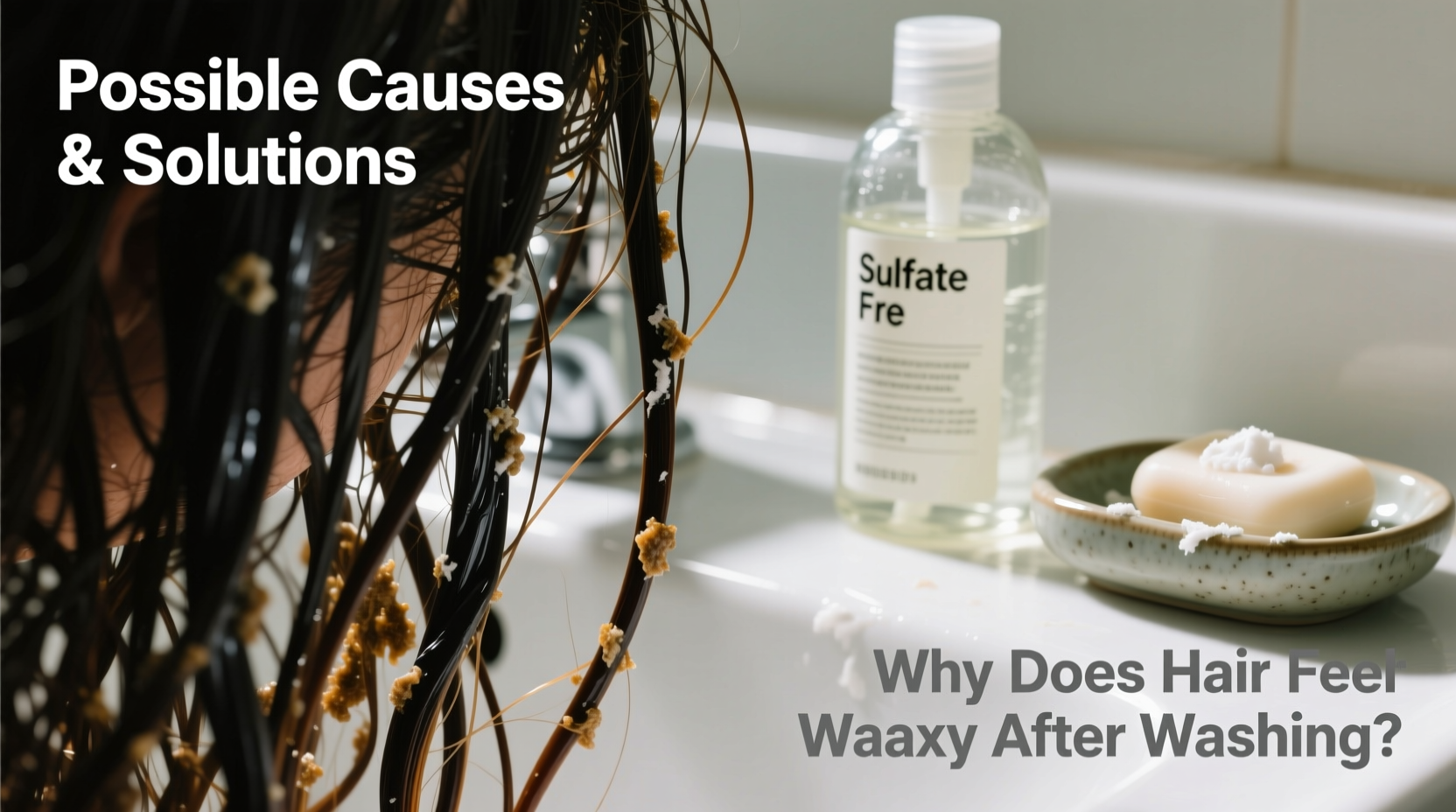 why does my hair feel waxy after washing possible causes and solutions