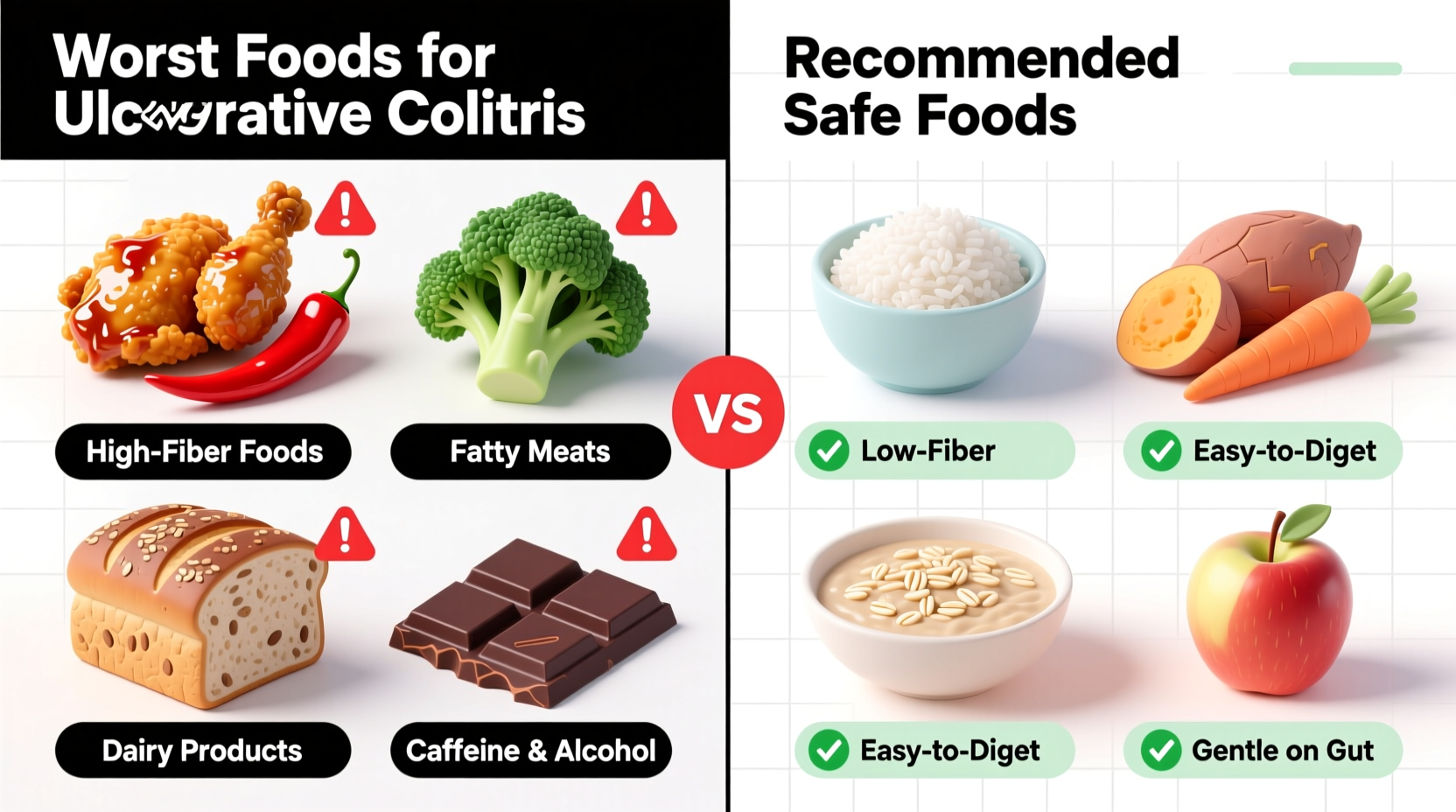 Worst Foods for Ulcerative Colitis: Evidence-Based Triggers