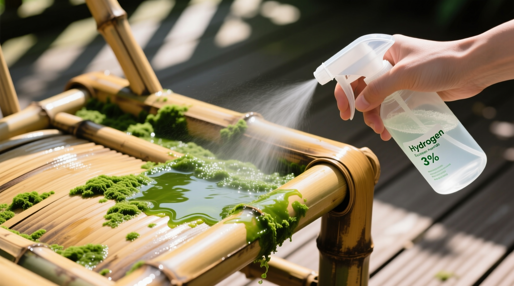 eco friendly algae removal for bamboo furniture