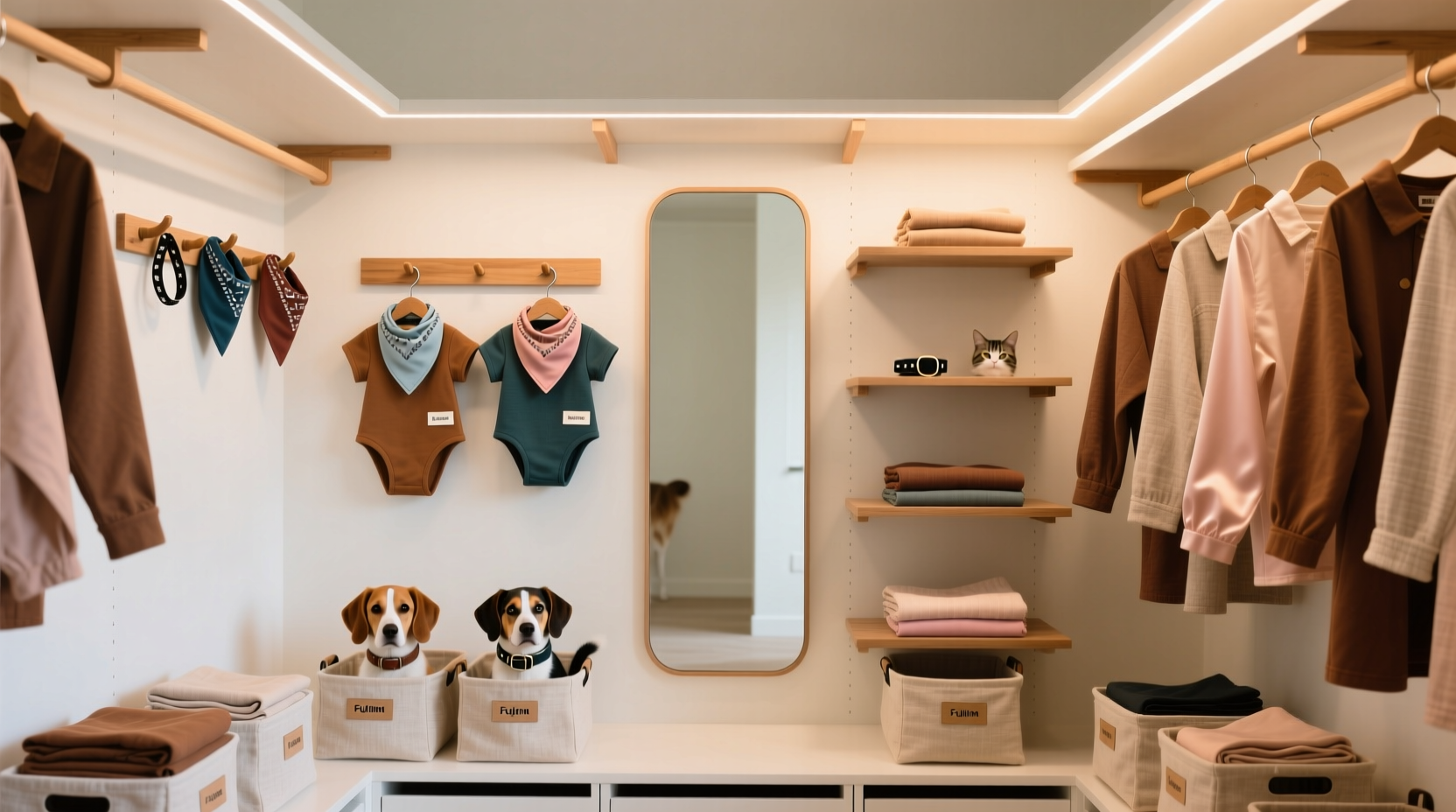 closet organization tips for pet outfits