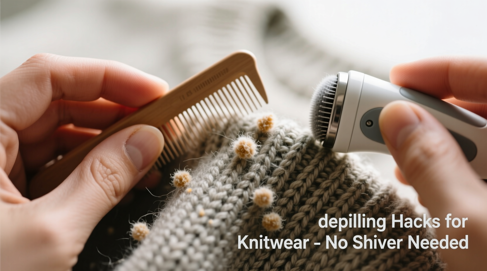 how to depill a sweater without a shaver hacks to save your knitwear