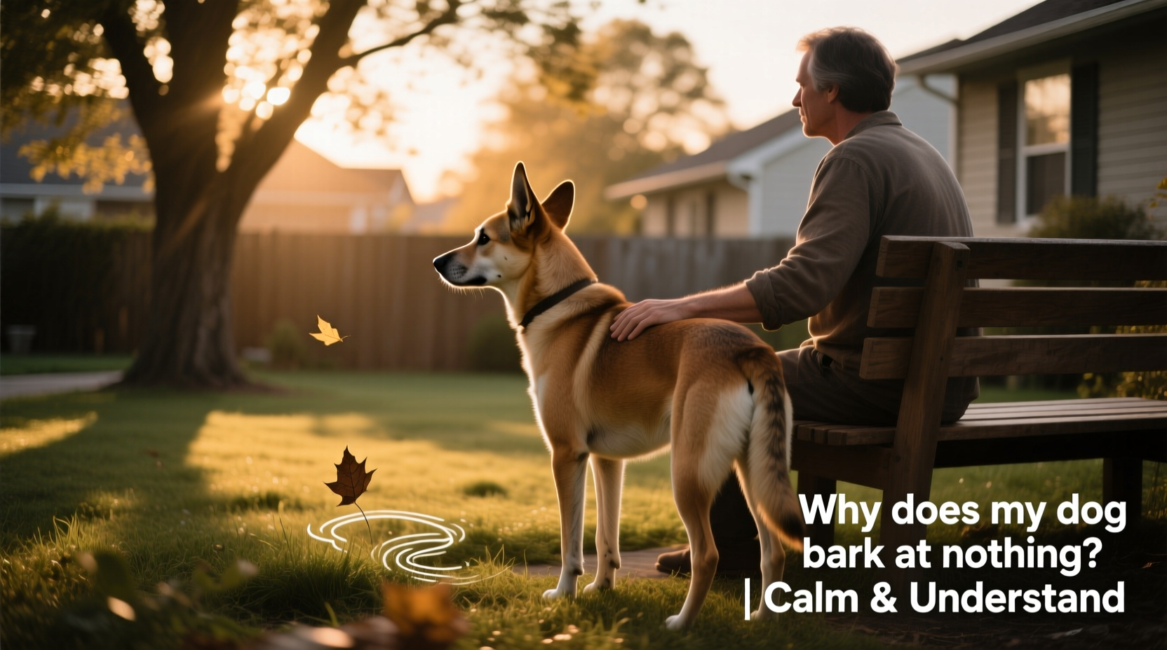 why does my dog bark at nothing visible and how to calm them down