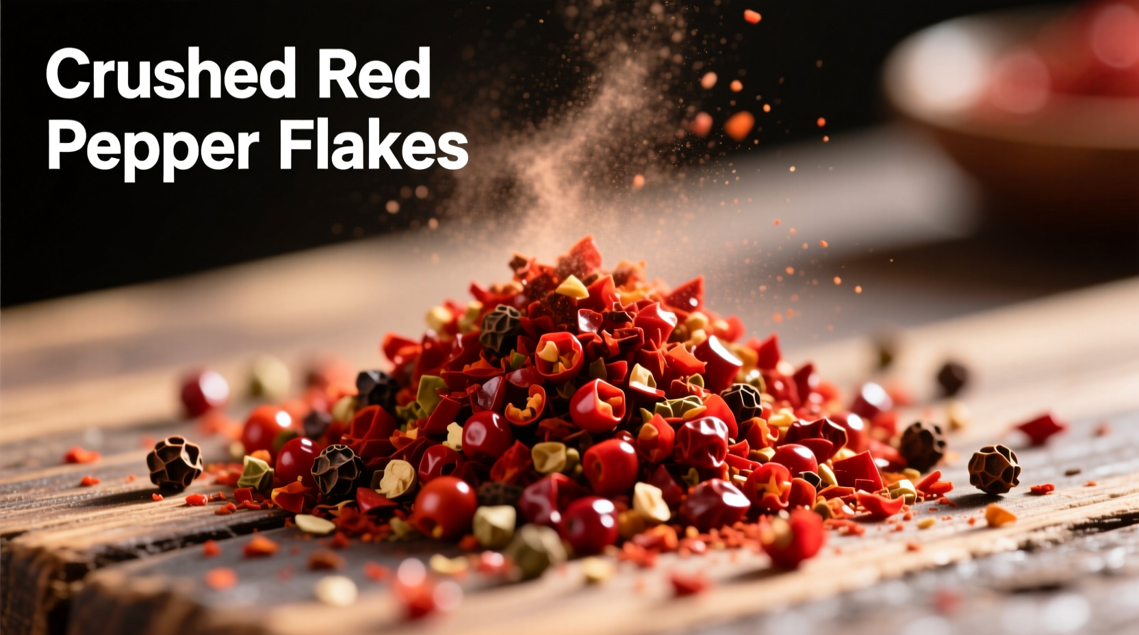 Chiliflocken in typischen Gerichten