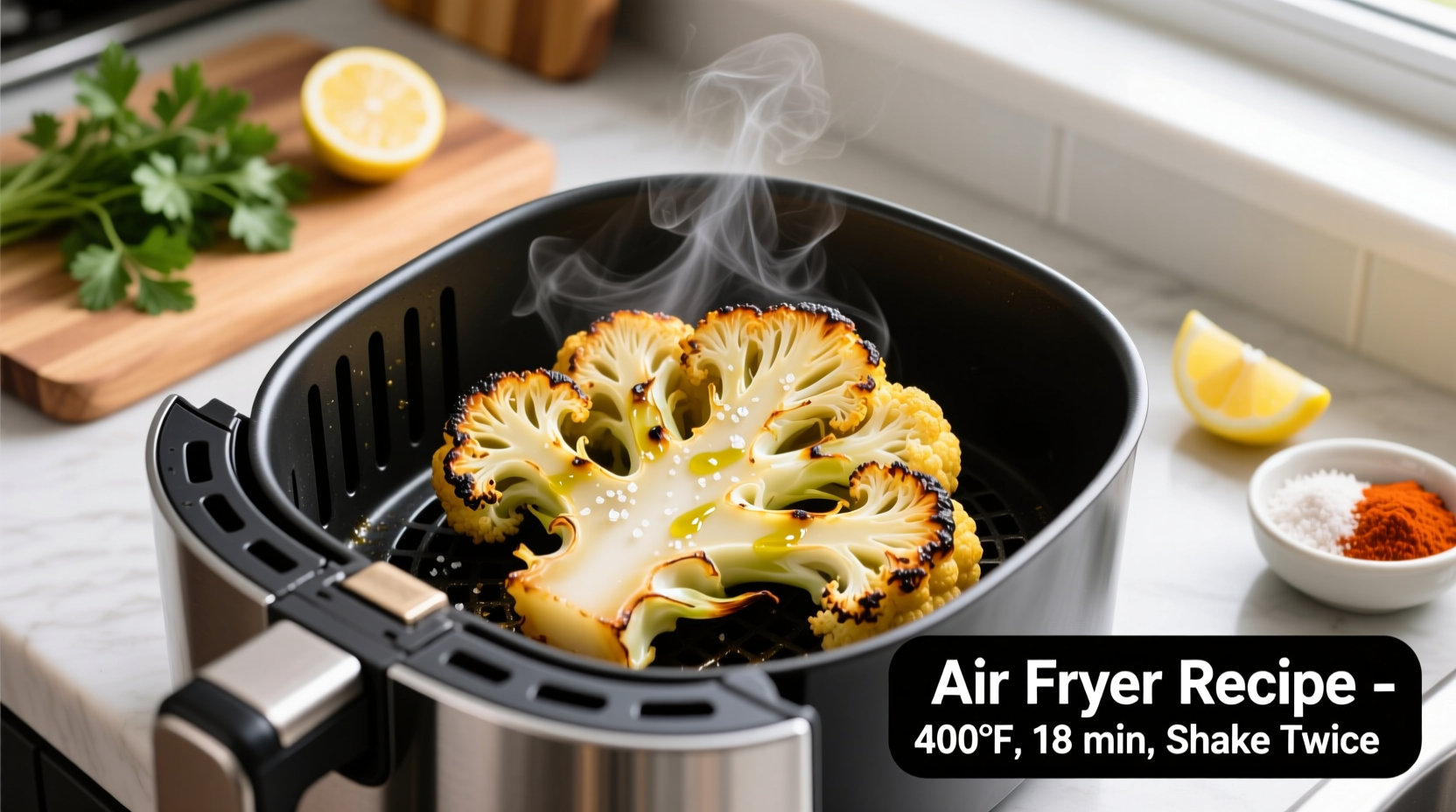 Perfect Air Fryer Cauliflower Recipe in 20 Minutes