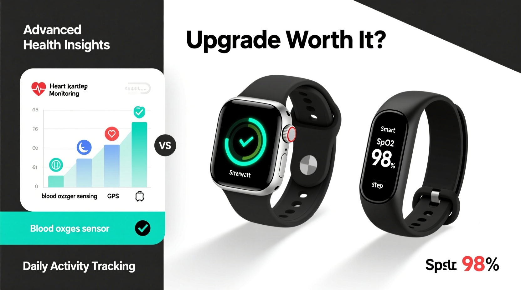 Smartwatch With Blood Oxygen Sensor Vs Basic Fitness Tracker Is It ...