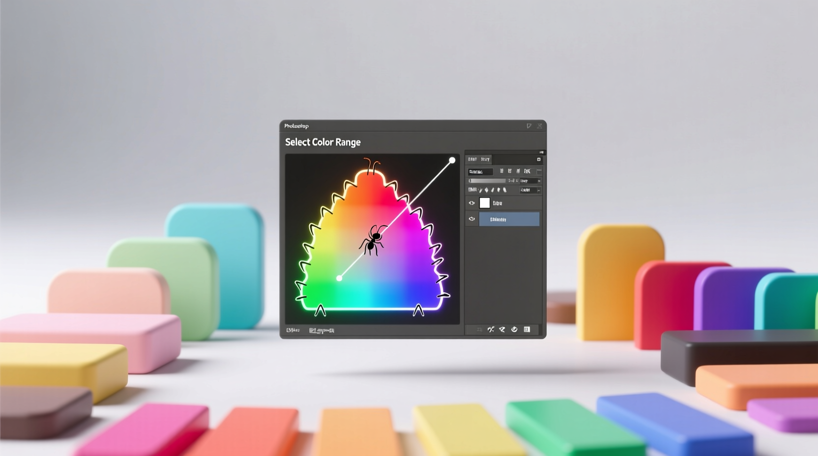 master photoshops select color range
