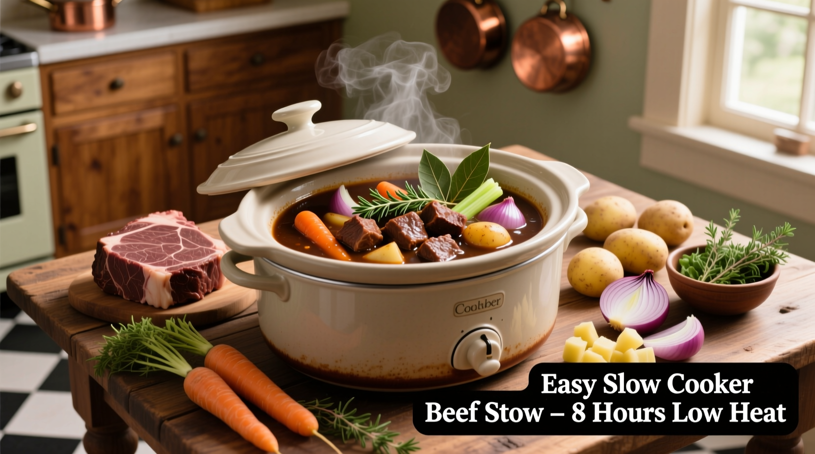 how to prepare beef stew in a slow cooker