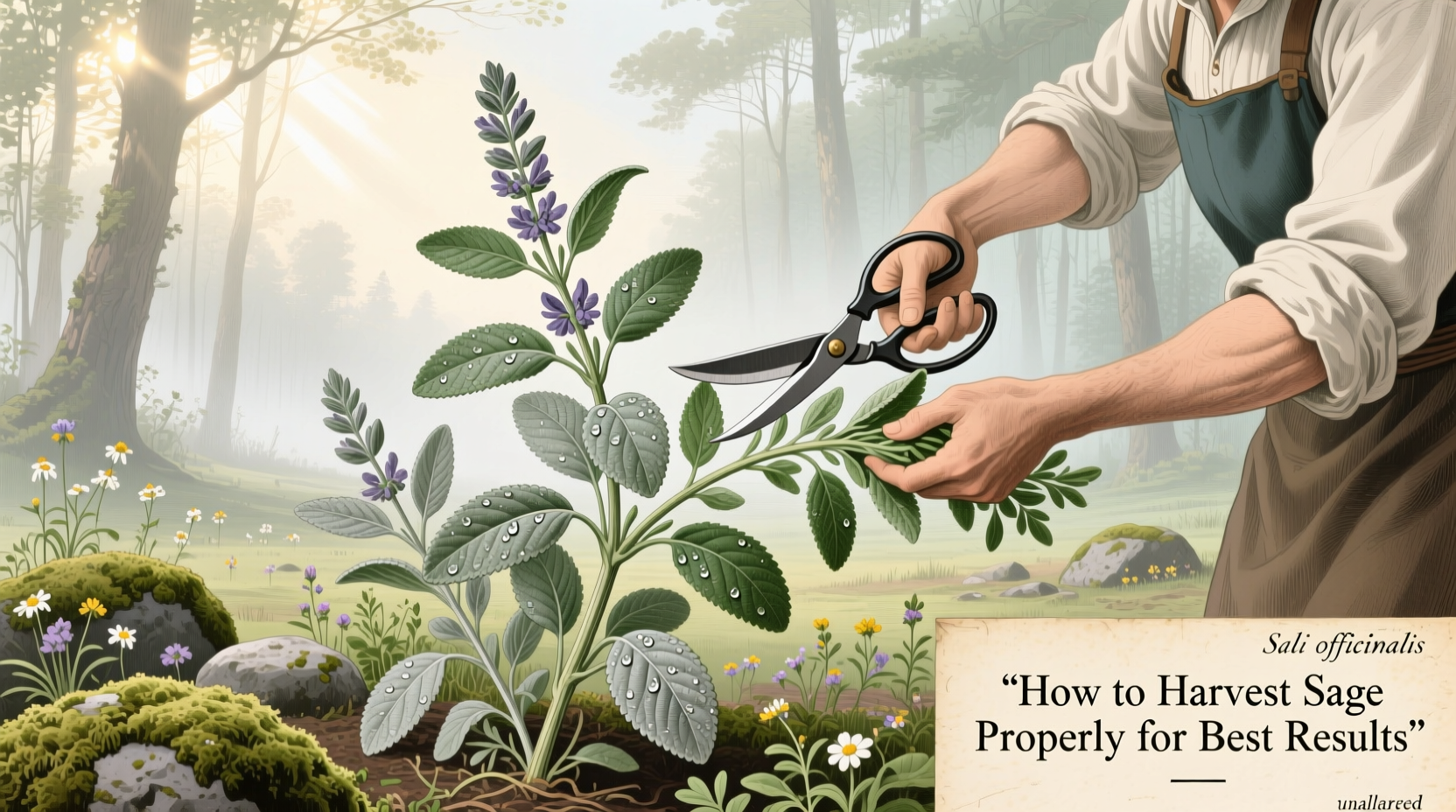 Harvest Sage in 3 Steps | TheHomeSprouts