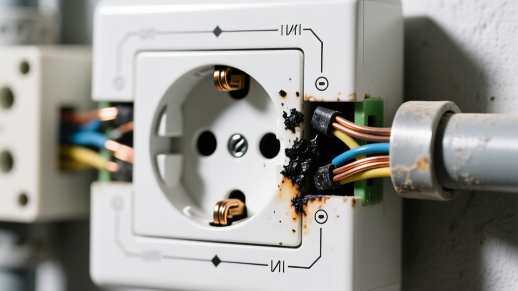 Black Residue on Electrical Outlet: Wiring Causes & Fixes