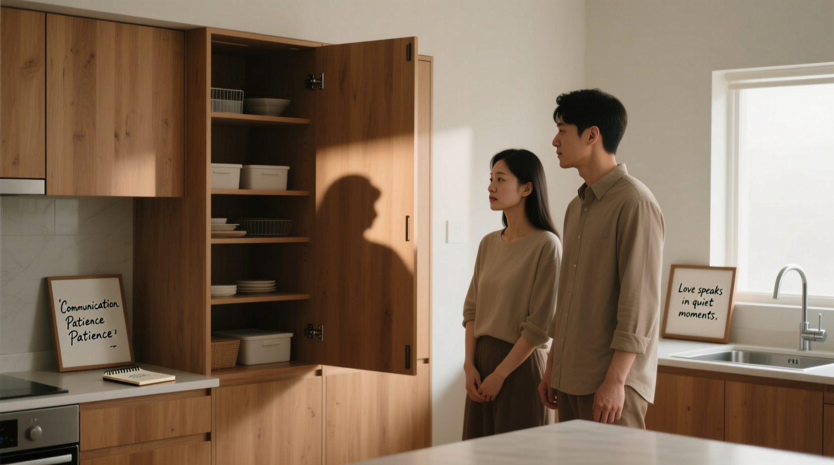 why does my partner leave cabinet doors open and how to address it calmly