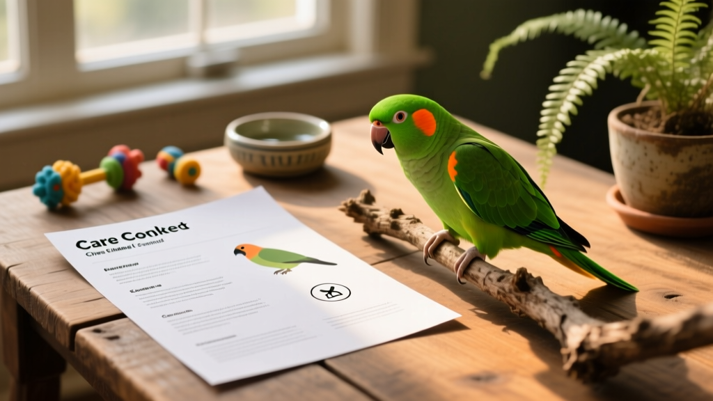 Green-Cheeked Conure Care Sheet