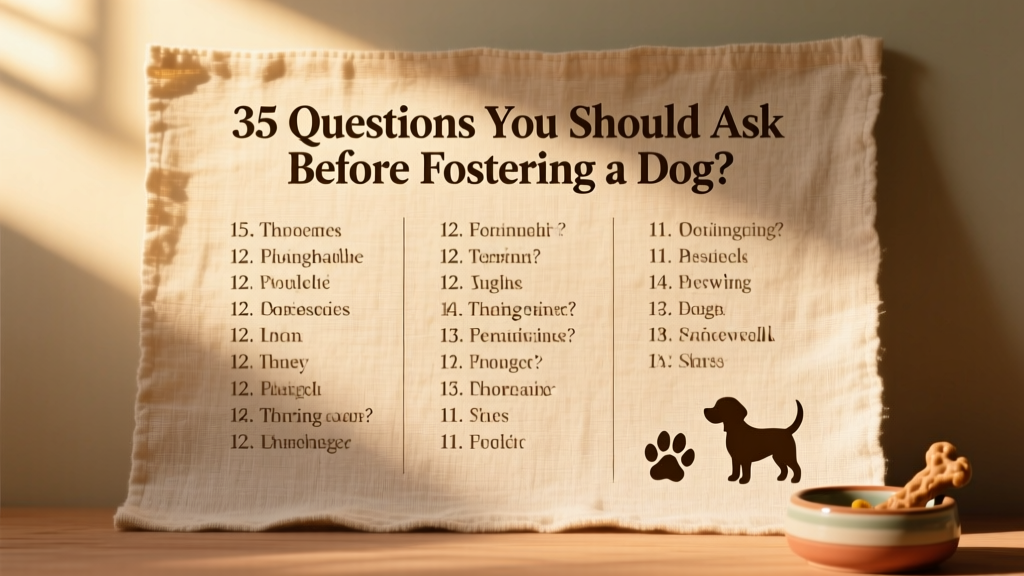 35 Questions You Should Ask Before Fostering a Dog