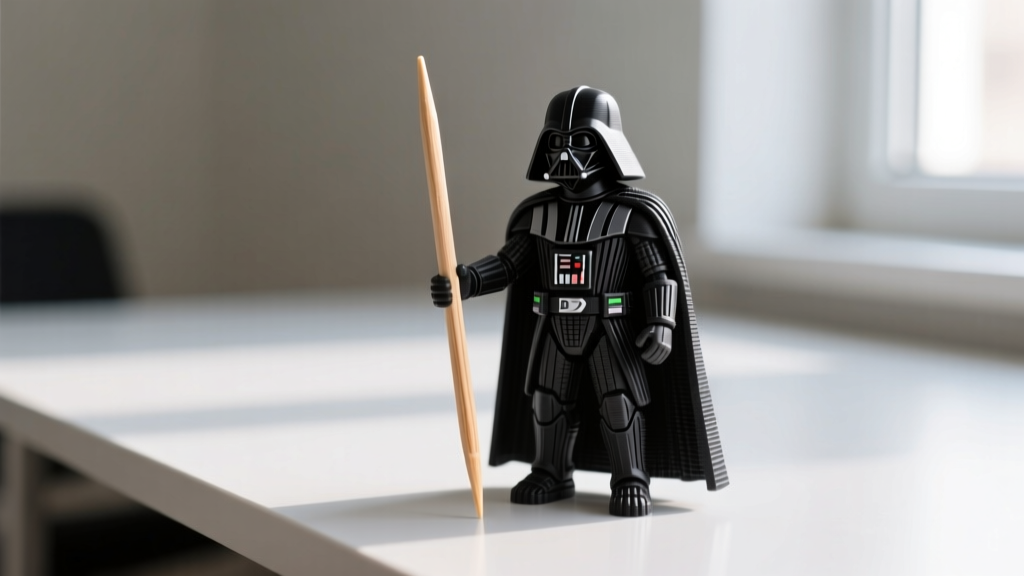 Toothpick Darth Vader: The 2026 Micro-3D Printing Desk Gadget Trend