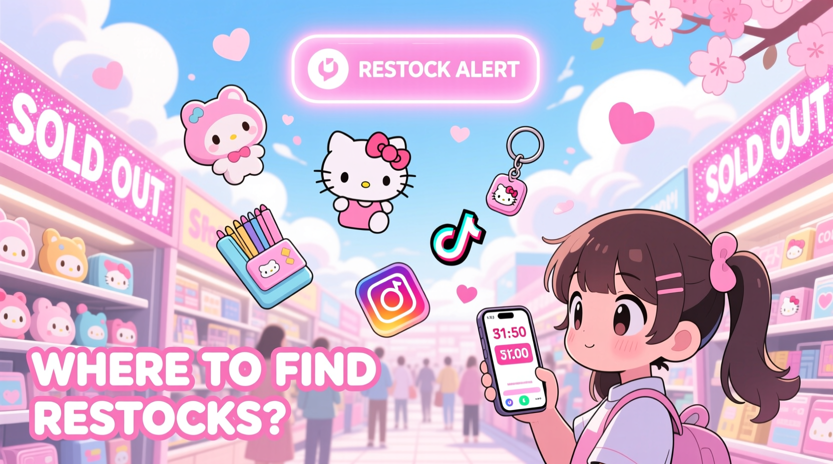 why do kawaii aesthetic items sell out so fast and where to find restocks
