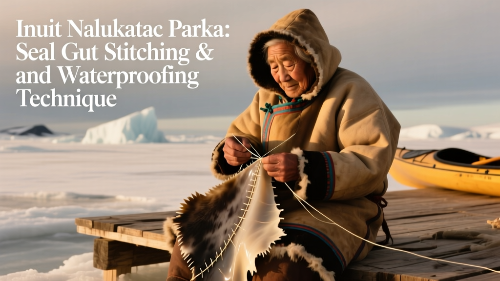 Inuit Nalukataq Parka Seal Gut Stitching And Waterproofing Technique