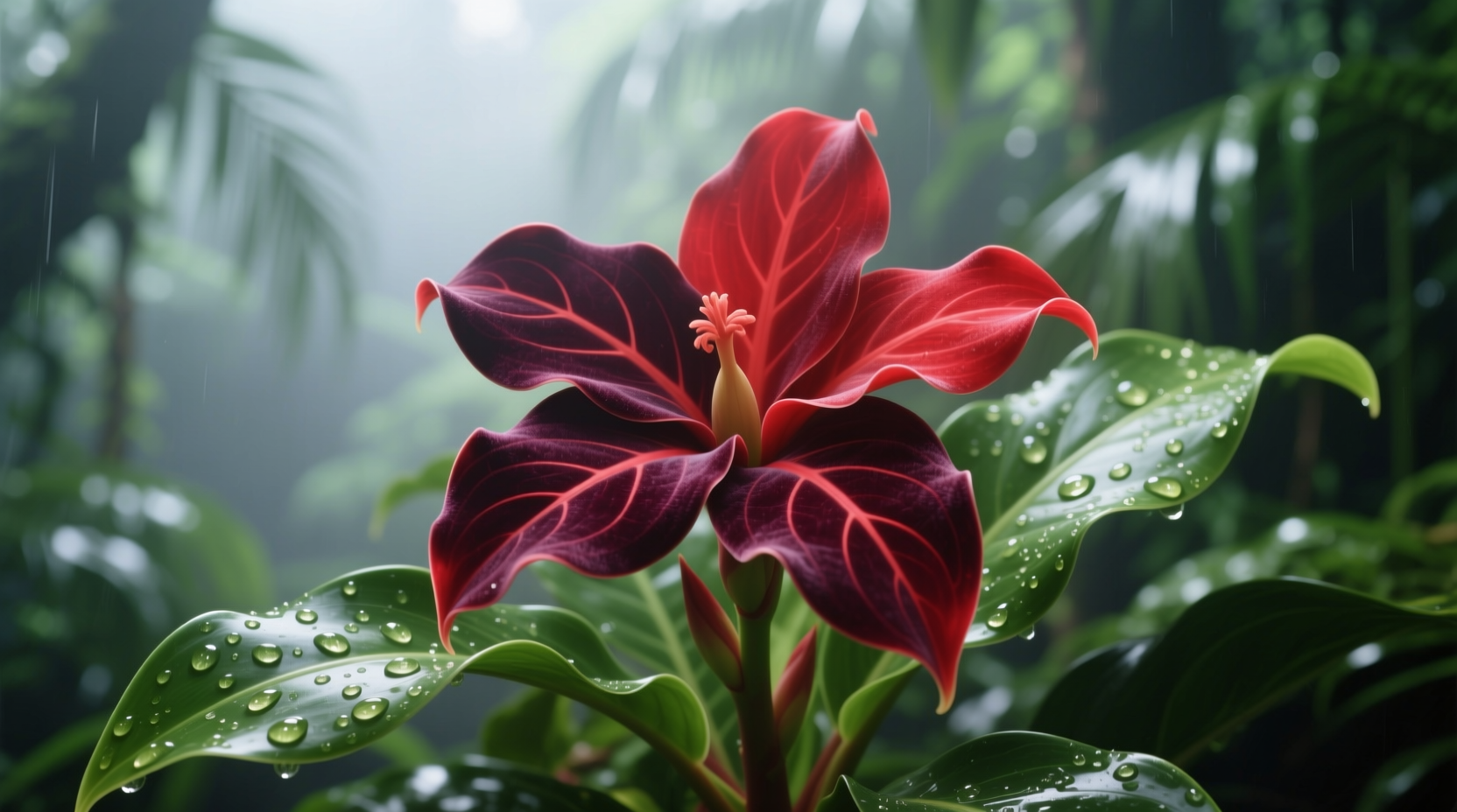 aglaonema red flower