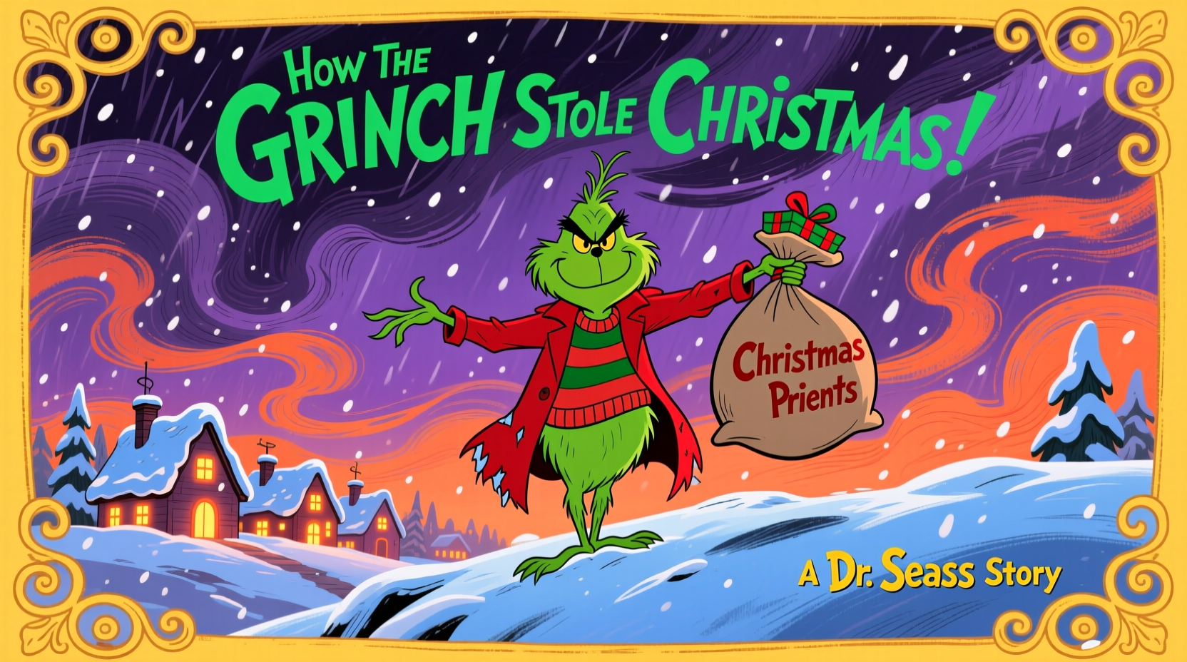 how the grinch stole christmas movie poster