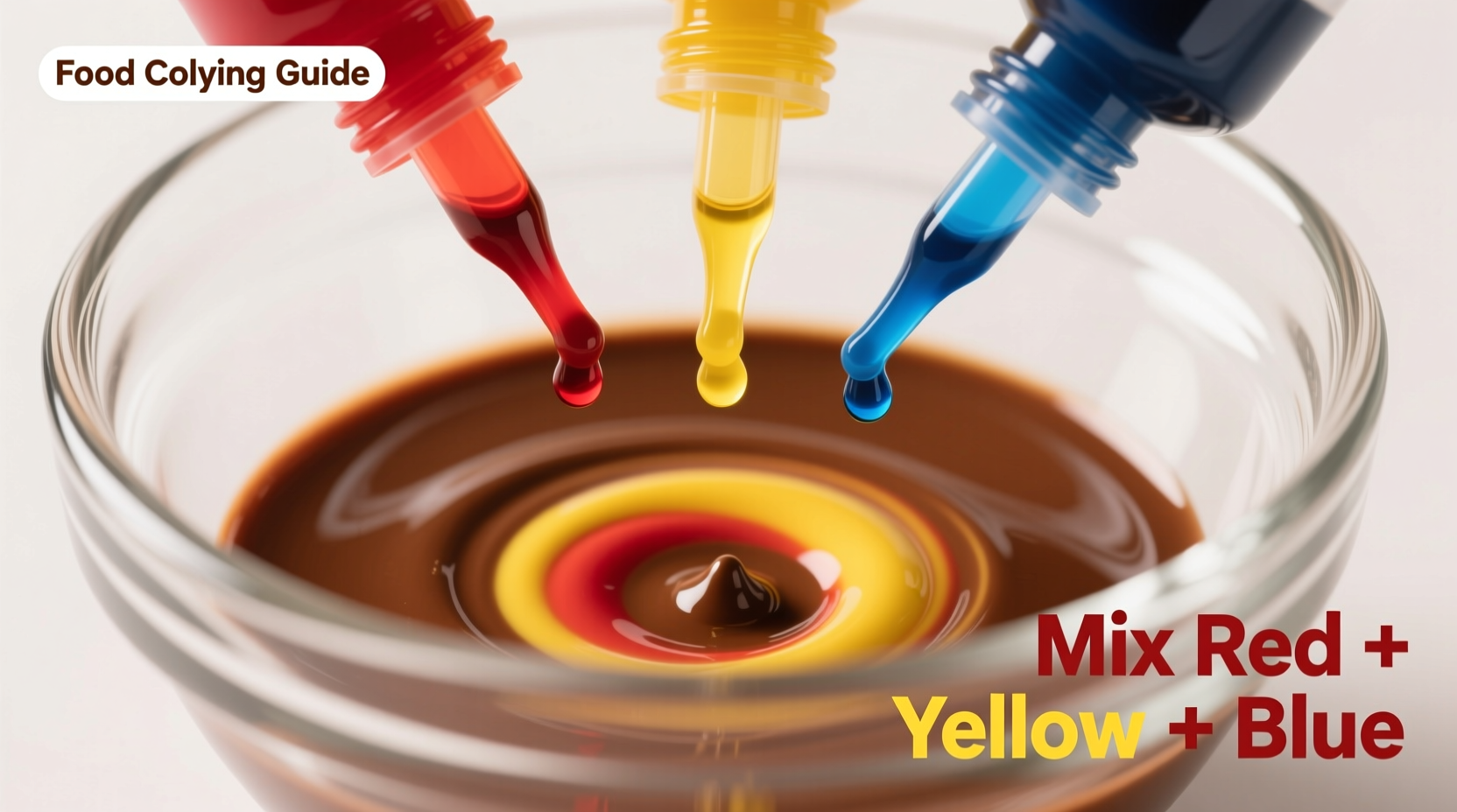 how do i make the color brown with food coloring