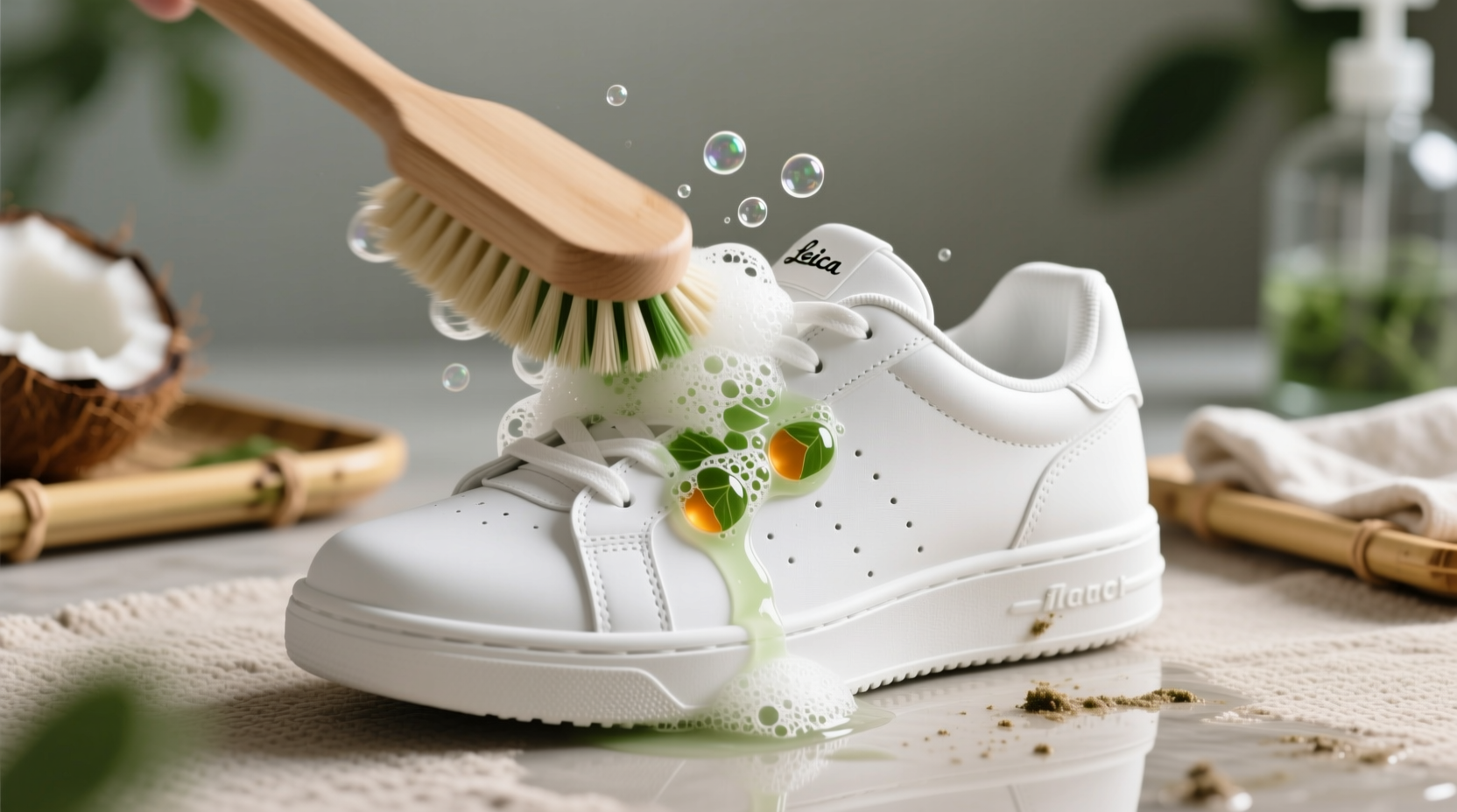 eco friendly cleaning tips for white sneakers