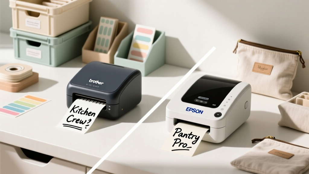 Label Maker Showdown: Brother P-touch vs. Epson LabelWork...